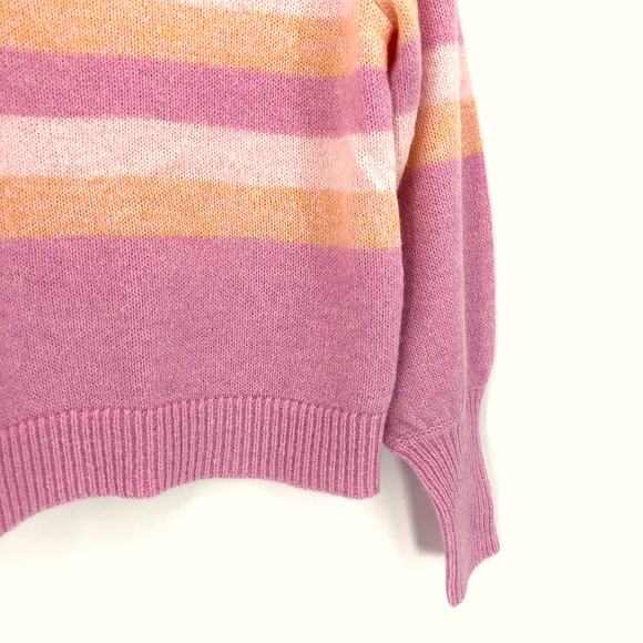 Lilly Pulitzer Ritza Sweater Pink Knit Striped Blouson Sleeve Womens XXS EUC - Picture 4 of 6